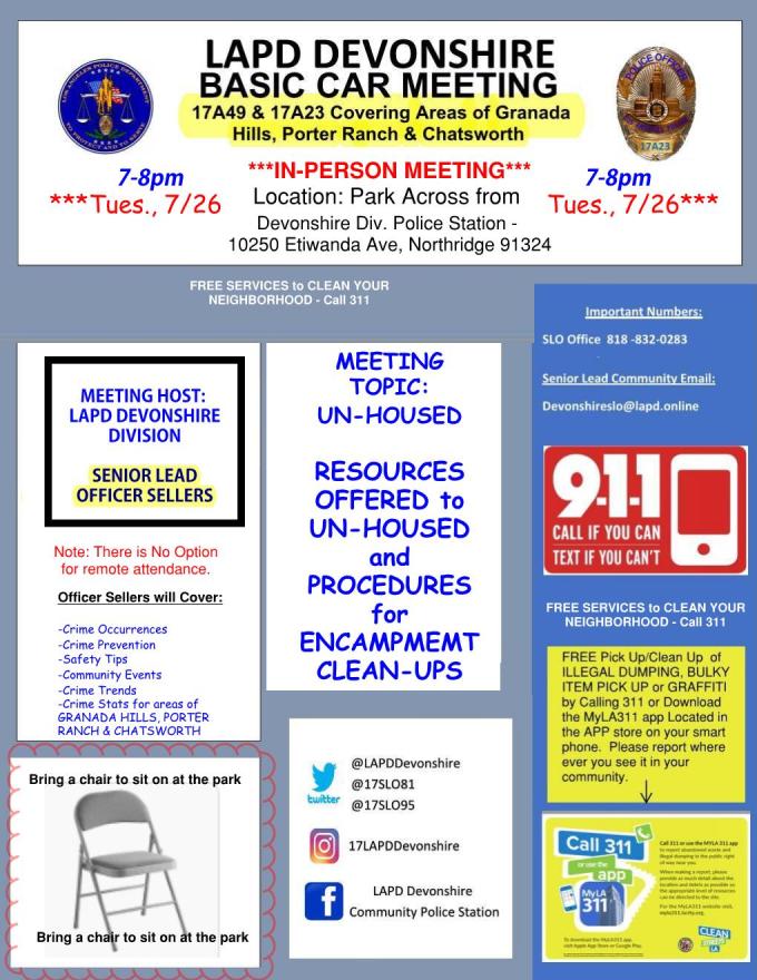 LAPD Meeting