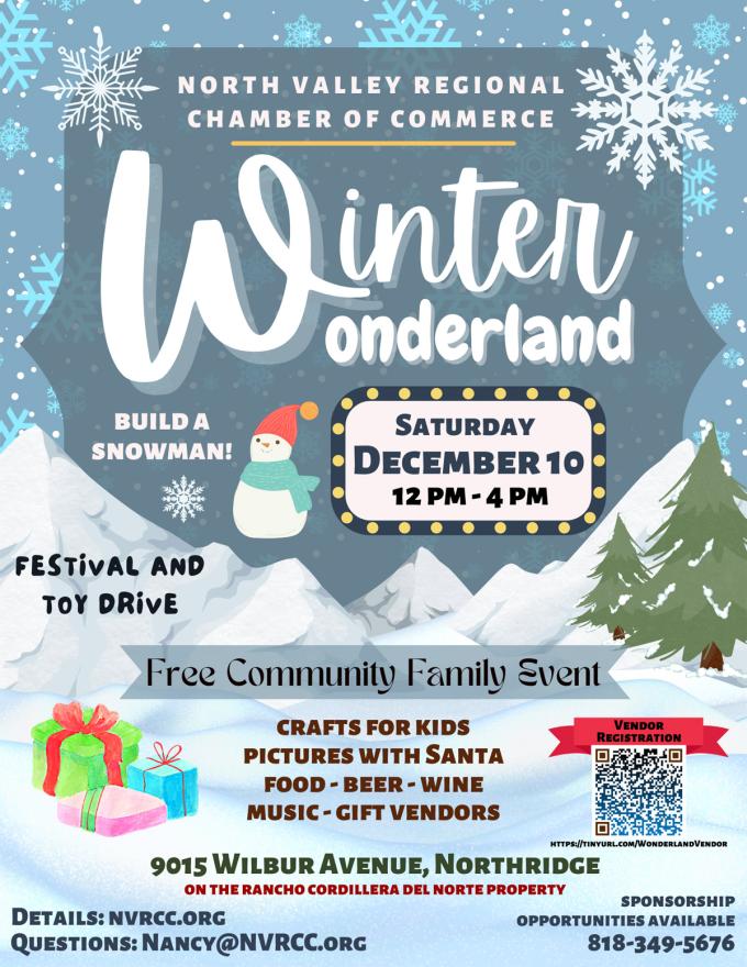 North Valley Regional Chamber of Commerce Winter Wonderland Porter