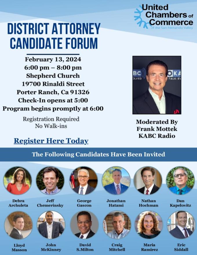District Attorney Candidate Forum